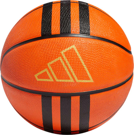 Piłka do koszykówki adidas 3-Stripes Rubber X3 pomarańczowa HM4970