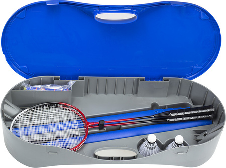 Zestaw 2w1 siatka do badmintona tenis ziemnego 2 rakiety 2 lotki Nils