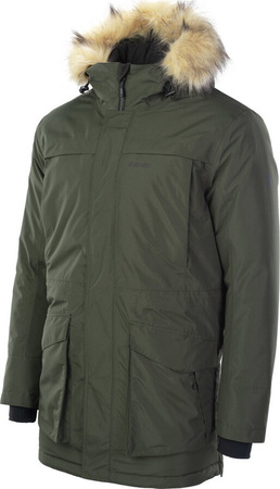 Męska kurtka parka płaszcz ocieplany membrana wodoodporna 10000mm Hi-tec Lasse zielona rozmiar XXL