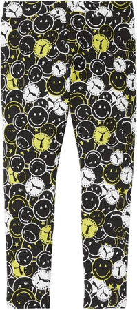 Legginsy dla dzieci Puma x Smiley World AOP czarne 846977 01