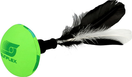 Rzutka z piórami do gry plenerowej towarzyskiej Sunflex Peteca Camo zielona 74363