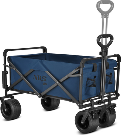 Wózek turystyczny plażowy transportowy kempingowy składany z daszkiem Nils Camp NC2605 120 L
