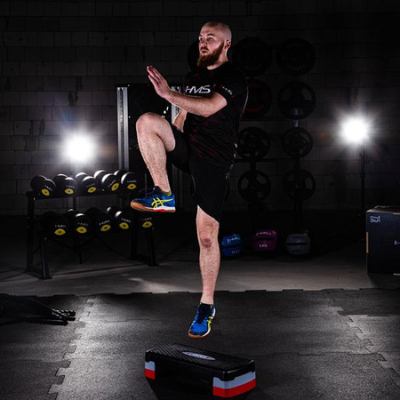 Step do aerobiku HMS AS003 czarno-szaro-czerwony