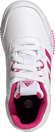 Buty dziecięce adidas Tensaur Sport Training Lace biało-różowe GW6438