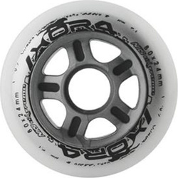 Zestaw kółka Nils Extreme białe 4 sztuki PU 80x24 82a