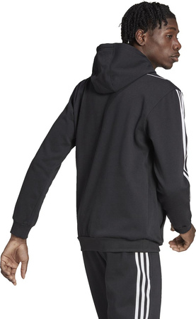 Bluza męska adidas Tiro 23 League Sweat Hoodie czarno-biała HS3598