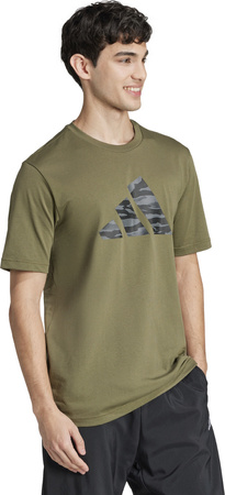 Koszulka męska adidas Codes Camo Graphic zielona JI6768