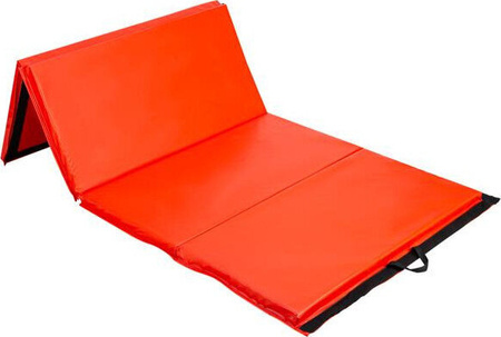 Materac gimnastyczny składany HMS Premium MGS01 2400x1200 mm czerwony