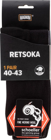 Męskie skarpety za kostkę z Wełną Merino Magnum Retsoka rozmiar 44-47