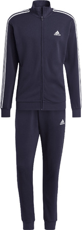 Dres męski adidas Basic 3-Stripes French Terry granatowy IC6765