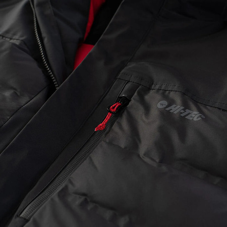 Męska kurtka puchowa z kapturem ocieplana narciarska pikowana Hi-tec Helten rozmiar XXL