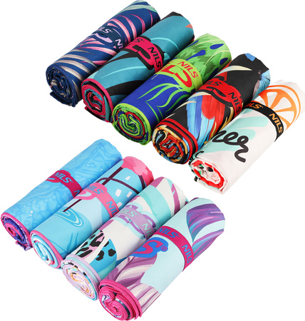 Ręcznik turystyczny z mikrofibry szybkoschnący Nils NCR14 summer vibe 160x80 cm