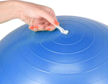 Piłka gimnastyczna fitness HMS yb01n 55cm niebieska