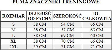 Znacznik męski Puma Bib biały 657251 04