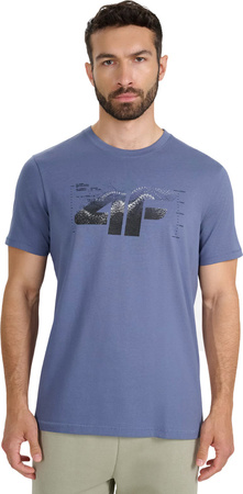 Koszulka męska 4F M2359 denim 4FWAW25TTSHM2359 32S