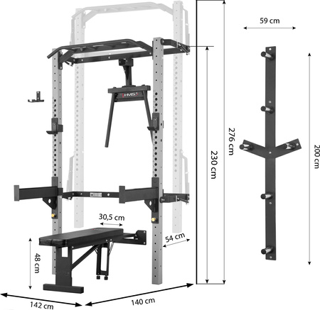 Klatka treningowa składana silver HMS klt22 wielofunkcyjna