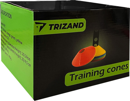 Pachołek Trizand 5cm 50 szt. ze stojakiem 5725