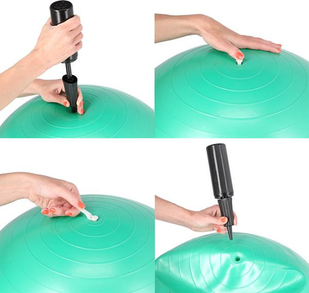 Piłka gimnastyczna fitness HMS yb01n 55cm czarna