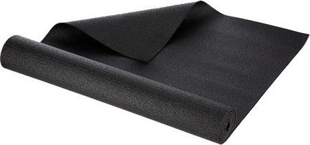Mata do ćwiczeń fitness jogi yogi aerobiku 173,5 x 61 cm One Fitness YM01 czarna