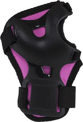 Zestaw ochraniaczy kolana łokcie nadgarstki na rolki, hulajnogę, deskorolkę Nils Extreme H210 rozmiar L czarno-różowy