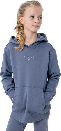 Bluza dla dziewczynki 4F niebieska HJZ22 JBLD003 32S