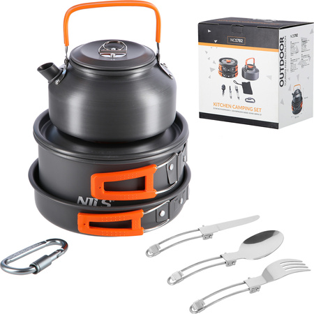 Zestaw naczyń kempingowych turystycznych Nils camp nc1782