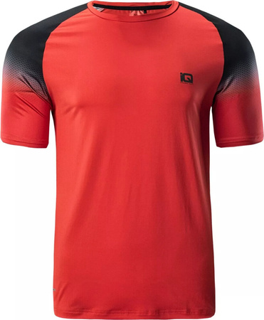 Męska koszulka z krótkim rękawem Iq cross the line ESTI II M000149184 fiery red pattern rozmiar M
