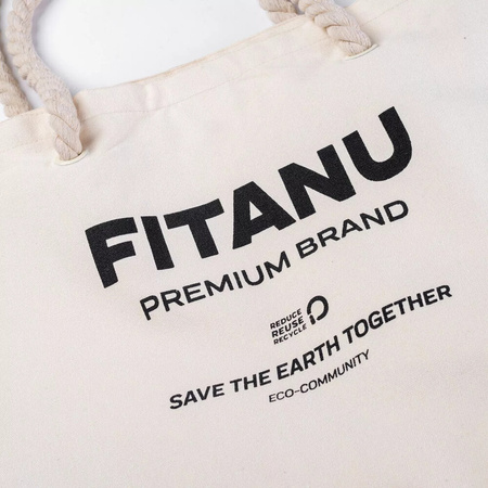 Torba zakupowa bawełniana Fitanu Eco Bag wymiary 34 x 30 cm