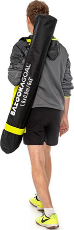 Bramka do piłki nożnej Bazooka Goal 180x90 cm czarna 03265