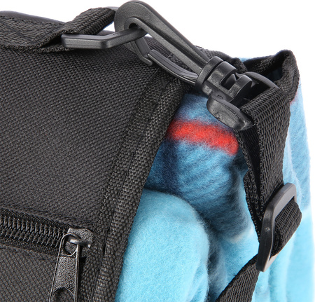 Koc piknikowy turystyczny plażowy kratka Nils camp NC8002 niebieski 250x200cm