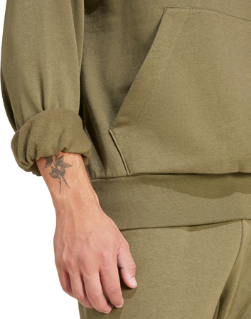 Bluza męska adidas Essentials Feelcozy Fleece oliwkowa JE3799