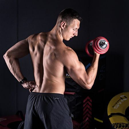 Sztangielki/sztanga gumowane HMS SGGX30 30 KG