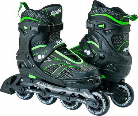 Łyżworolki regulowane koła 76 mm ABEC-9 Allright Velocity Mint rozmiar 39-42