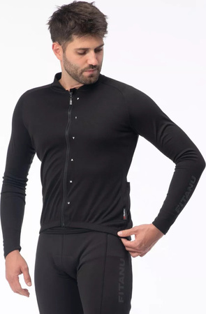 Męska bluza rowerowa kolarska koszulka z długim rękawem Fitanu Vialetta Polartec rozmiar XL