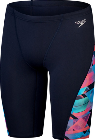 Męskie bokserki kąpielowe spodenki basenowe pływackie Speedo Alov Digi V-cut Jam Am rozmiar L