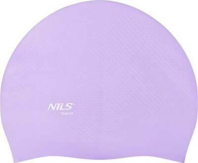 Czepek silikonowy dots Nils aqua nqc jednokolorowy fioletowy