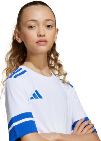Koszulka dla dzieci adidas Squadra 25 biało-niebieska JJ0060