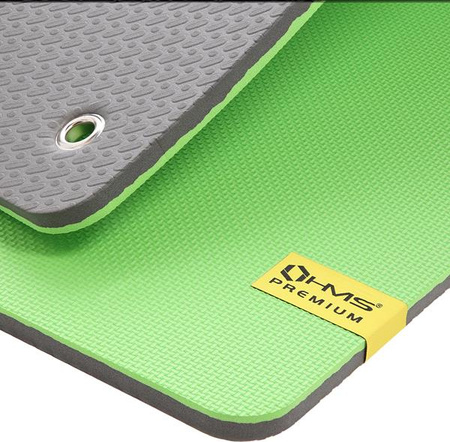 Mata do ćwiczeń fitness klubowa z otworami MFK08 HMS Premium 140x60x1,5 cm EVA