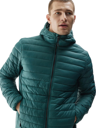 Kurtka męska puchowa 4F M240 zielona 4FAW23TDJAM240 41S