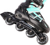 Łyżworolki z wymienną płozą hokejową 2w1 łyżwy rolki Nils Extreme NH18366a rozmiar S (31-34) czarno-turkusowe