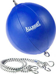 Gruszka bokserska na gumach niebieska