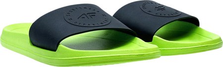 Klapki męskie 4F M47A zielono-czarne 4FMM00FFLIM047A 45S