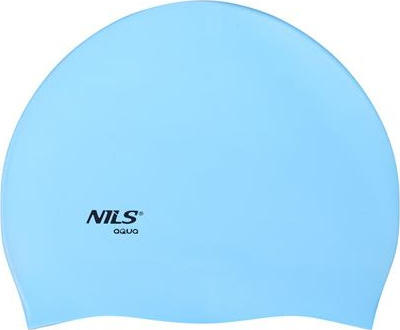 Czepek pływacki silikonowy Nils aqua nqc jednokolorowy bl01 jasnoniebieski