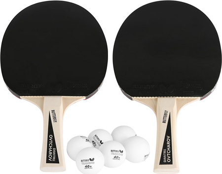Zestaw rakietek do ping ponga Butterfly Ovtcharov 2 rak.,6 piłeczek
