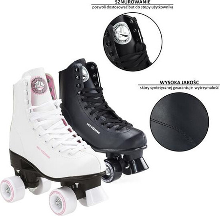 Wrotki Nils Extreme NQ8400S rozmiar 40 białe