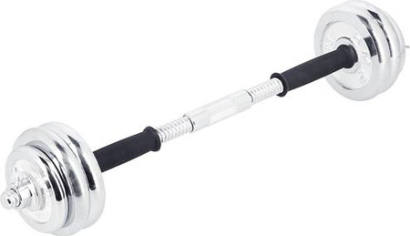 Sztangielki/sztanga prosta i łamana w walizce chrom HMS STC55 55KG