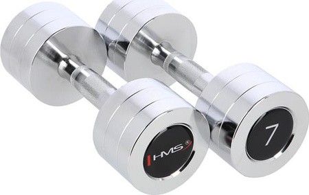 Hantle chromowane HMS CHD07 2x7 kg