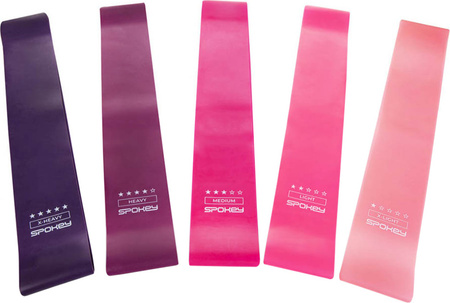 Zestaw gum do ćwiczeń oporowych Spokey 5 szt. 928944