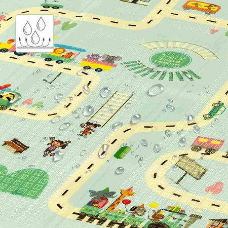 Mata dziecięca składana Nils Fun City rozmiar 195 x 180 cm