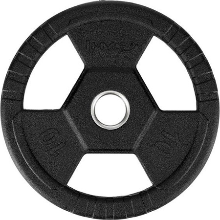 Talerz olimpijski żeliwny HMS TOH10 czarny 10 kg